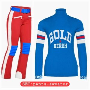 Goldbergh Goalie Ski pants & Goldbergh Biscuit Turtleneck Sweater Goldbergh set